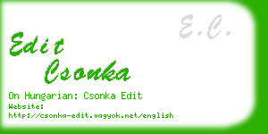 edit csonka business card